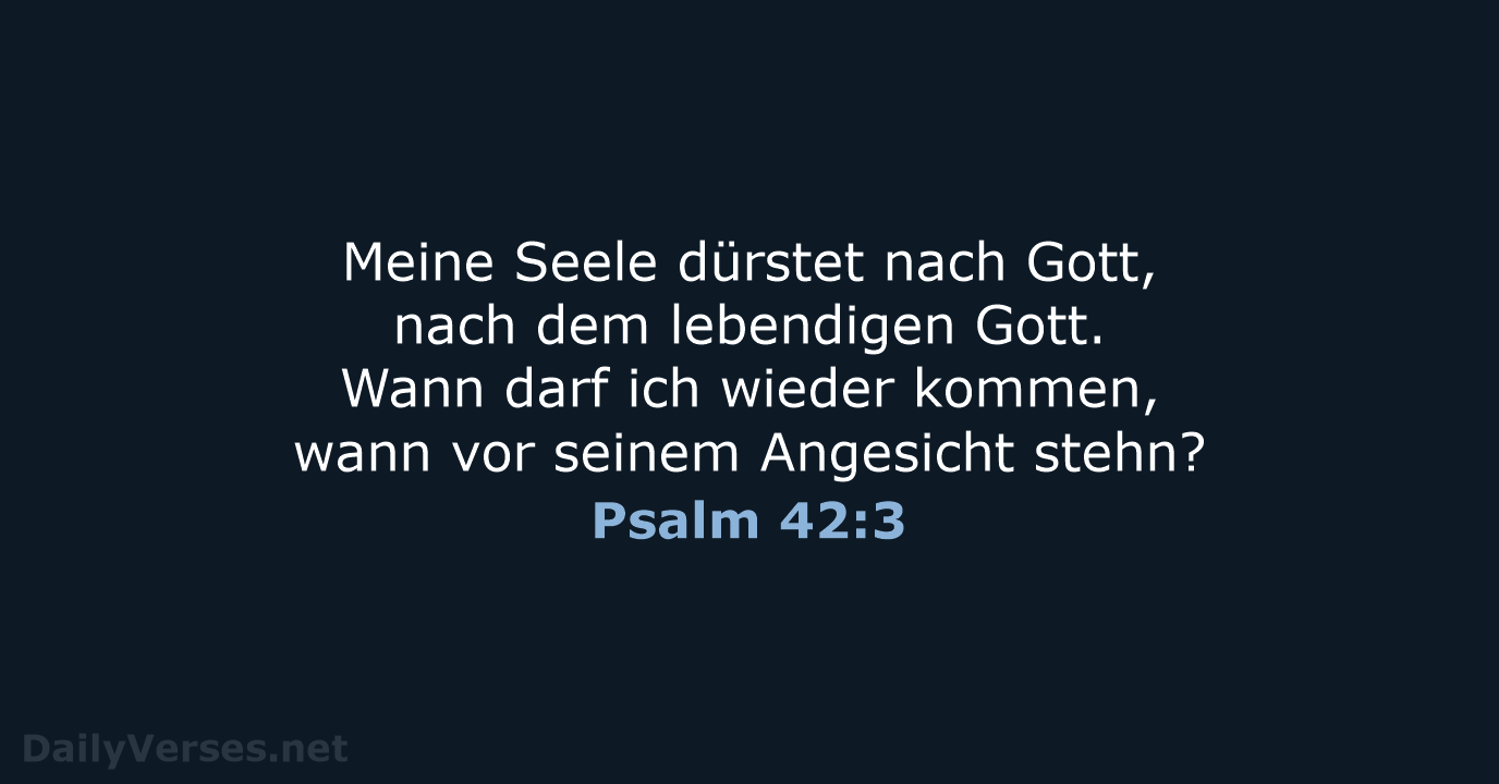 Psalm 42:3 - NeÜ