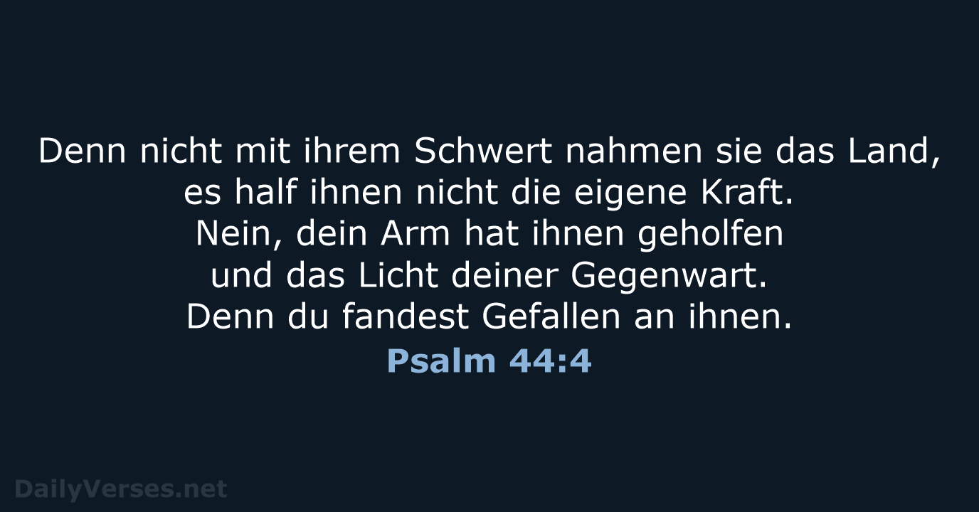 Psalm 44:4 - NeÜ