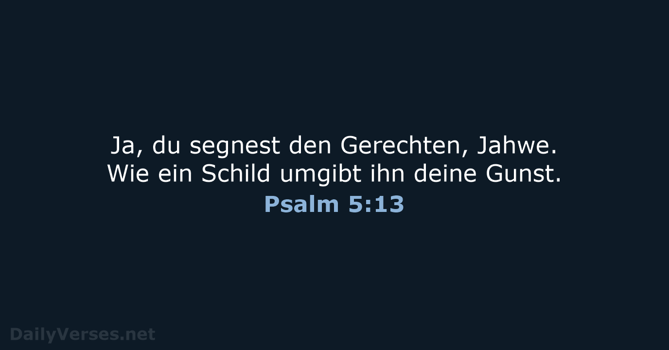 Psalm 5:13 - NeÜ