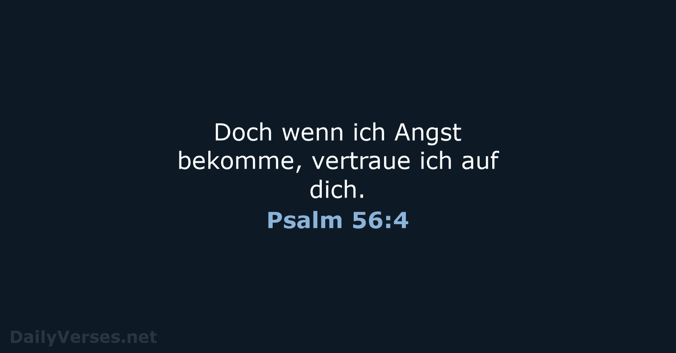 Psalm 56:4 - NeÜ