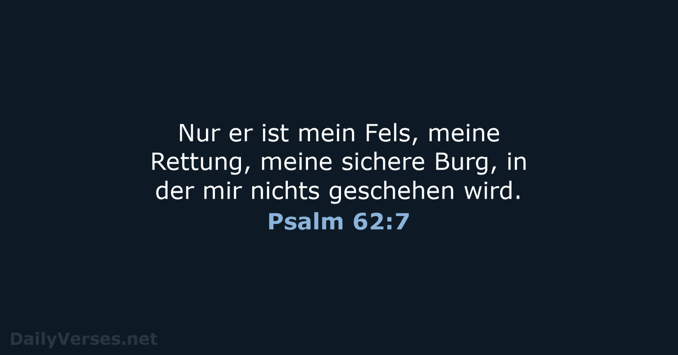 Psalm 62:7 - NeÜ