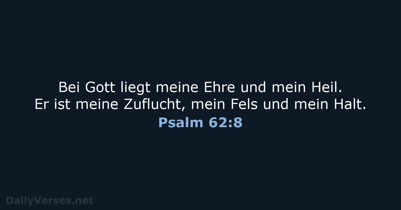 Psalm 62:8 - NeÜ