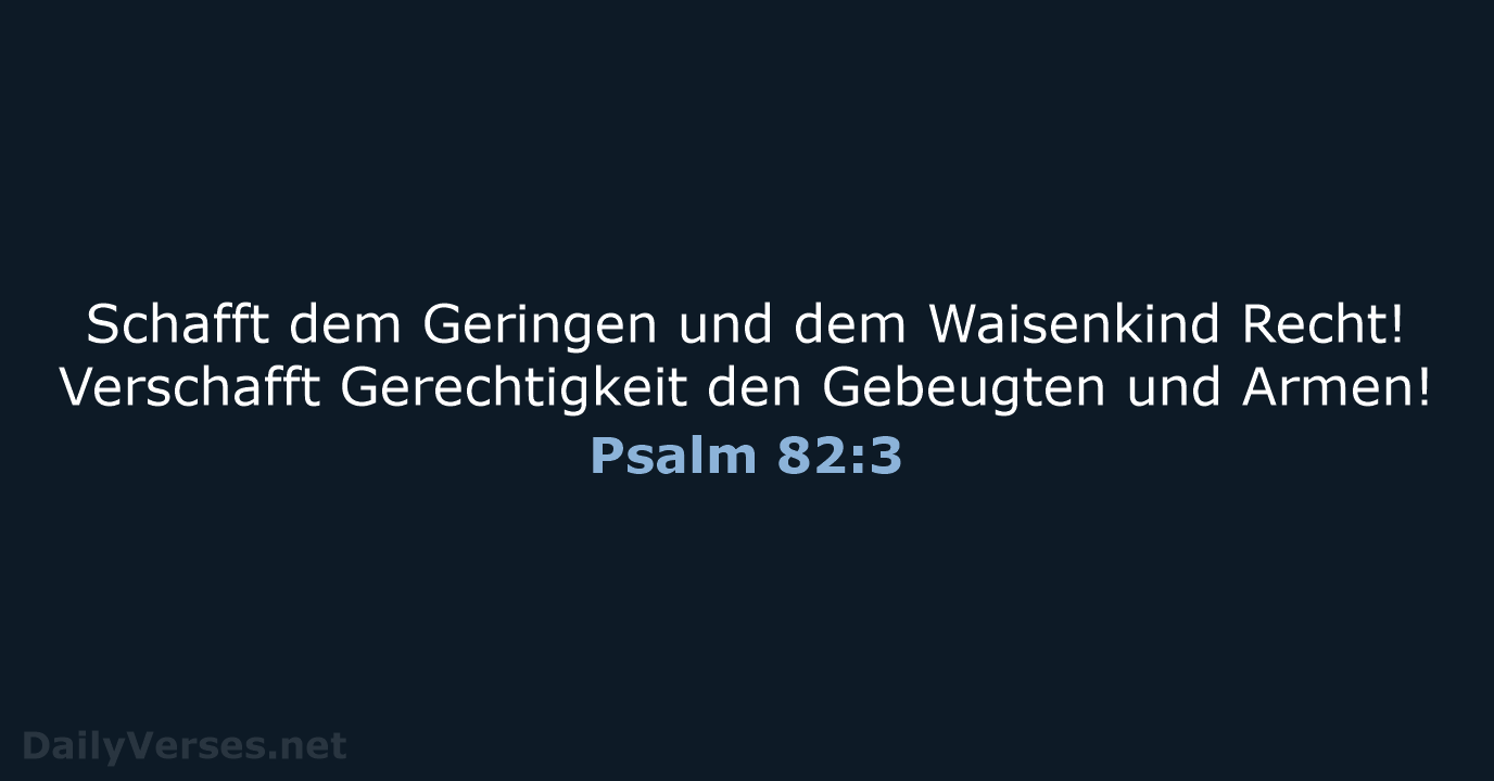 Psalm 82:3 - NeÜ