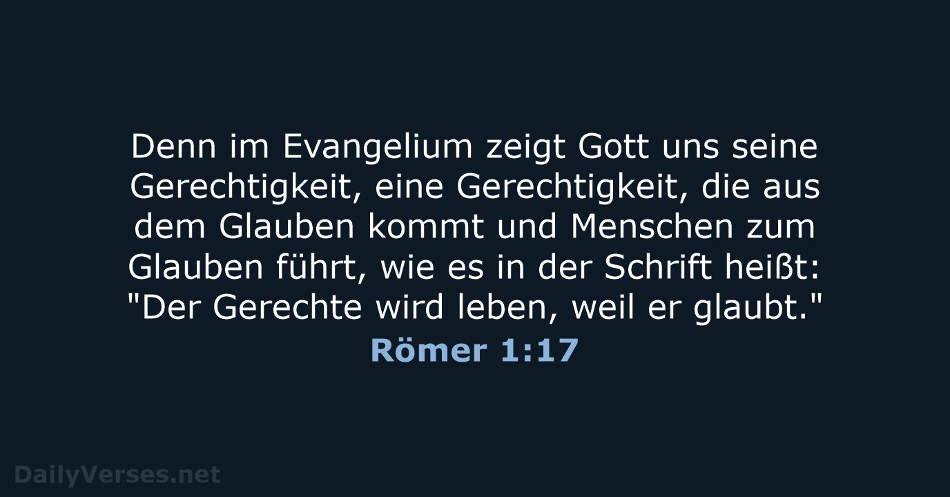 Römer 1:17 - NeÜ
