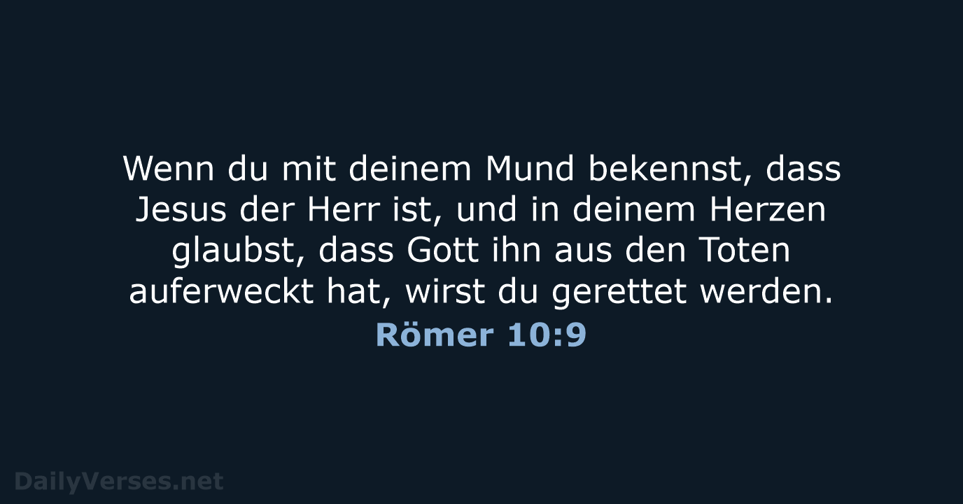 Römer 10:9 - NeÜ
