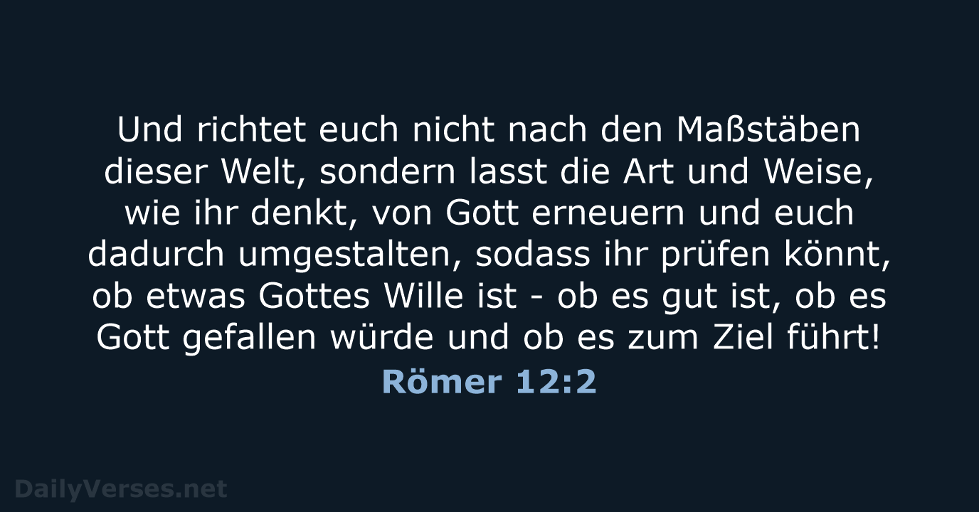 Römer 12:2 - NeÜ