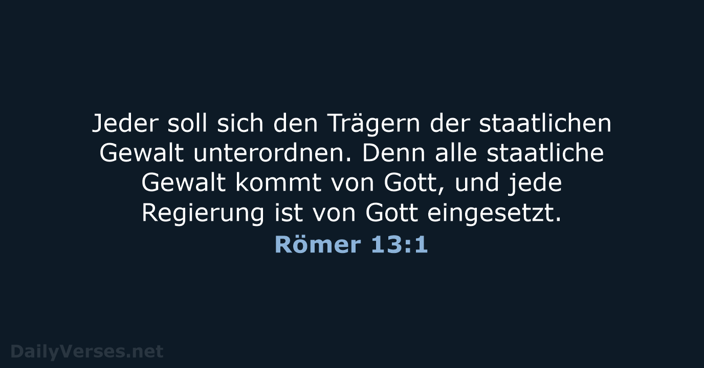 Römer 13:1 - NeÜ
