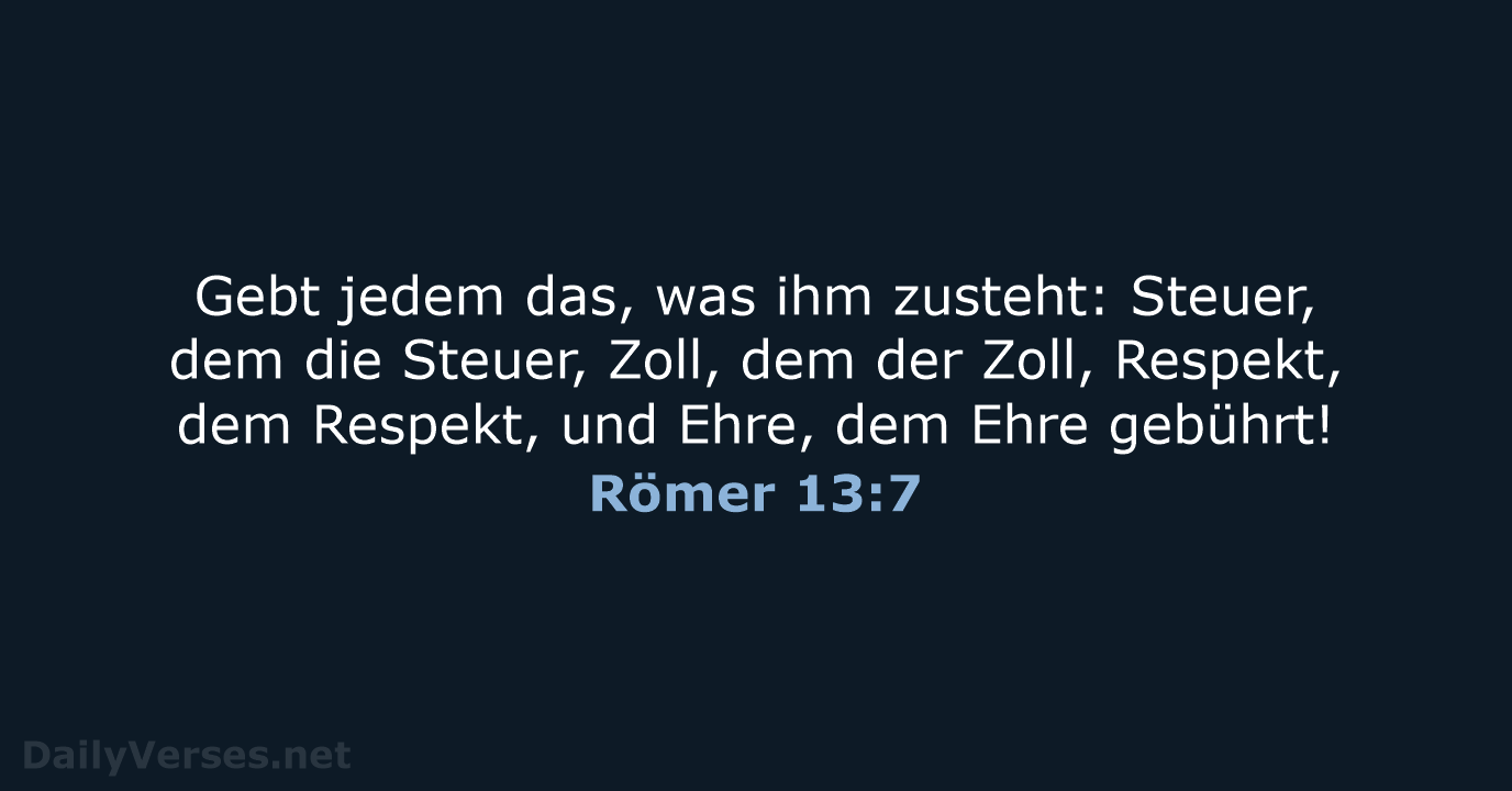 Römer 13:7 - NeÜ