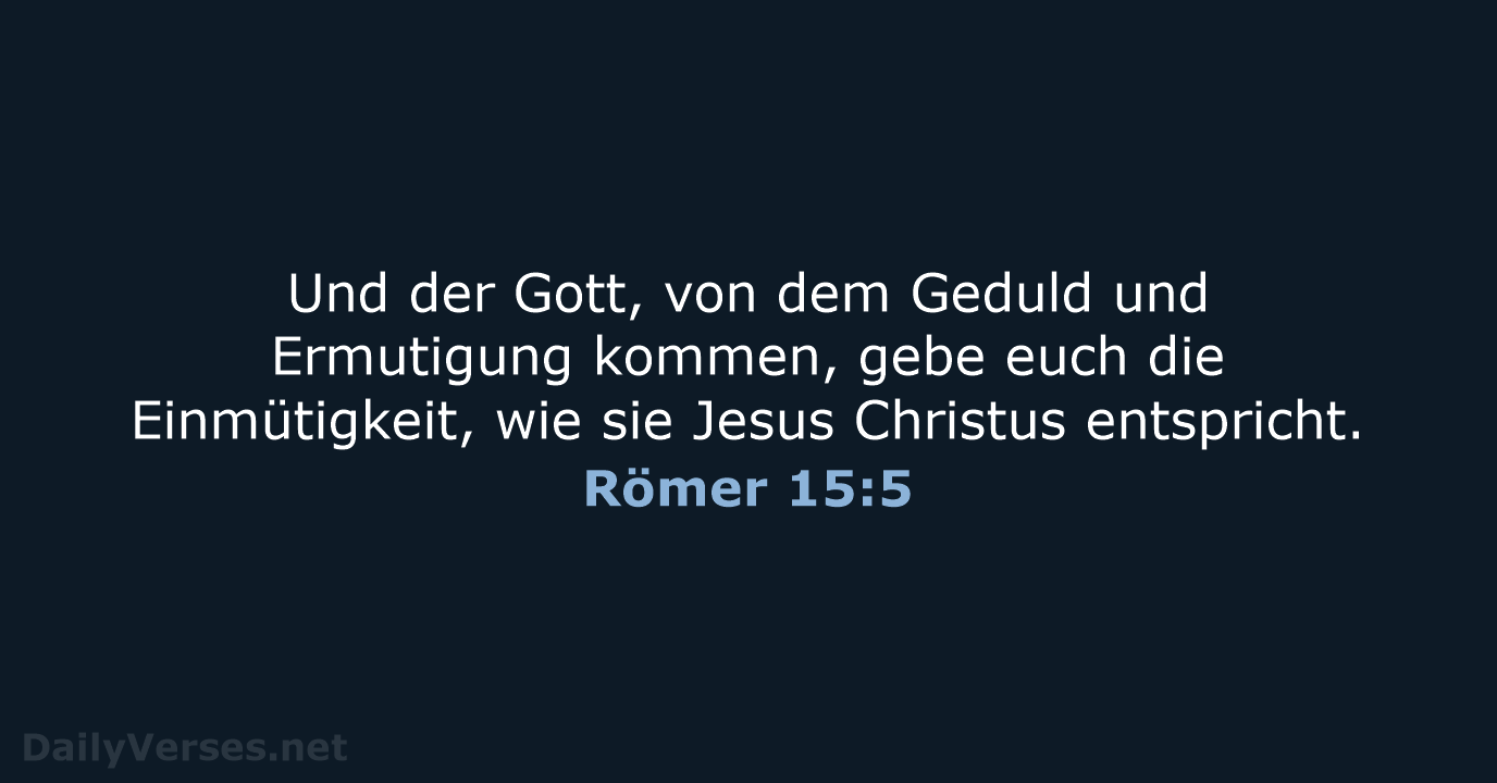 Römer 15:5 - NeÜ