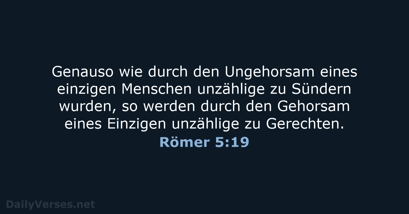 Römer 5:19 - NeÜ