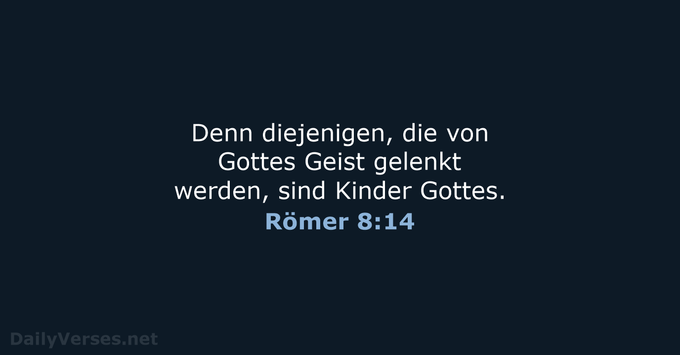 Römer 8:14 - NeÜ