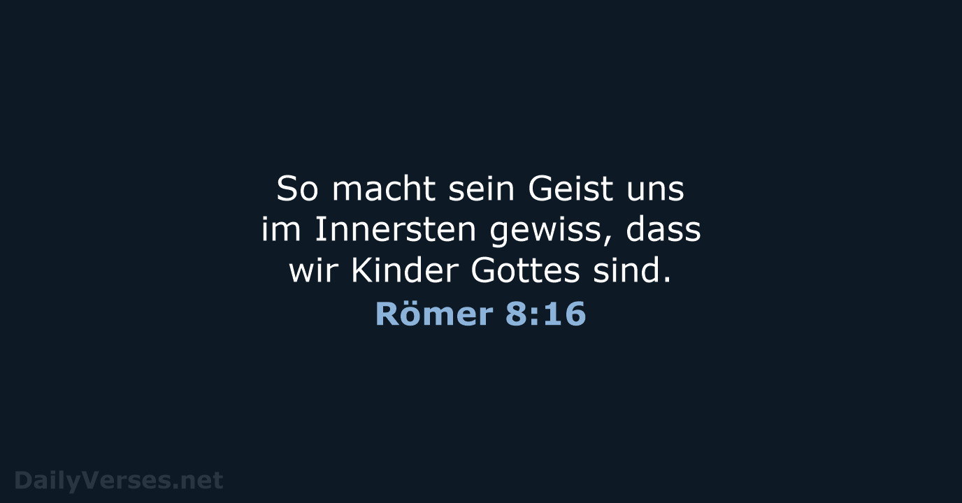 Römer 8:16 - NeÜ