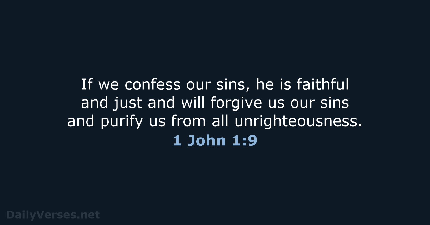 1 John 1:9 - NIV