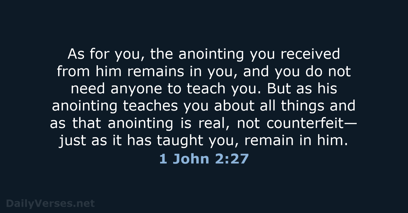 1 John 2 27 Bible Verse DailyVerses