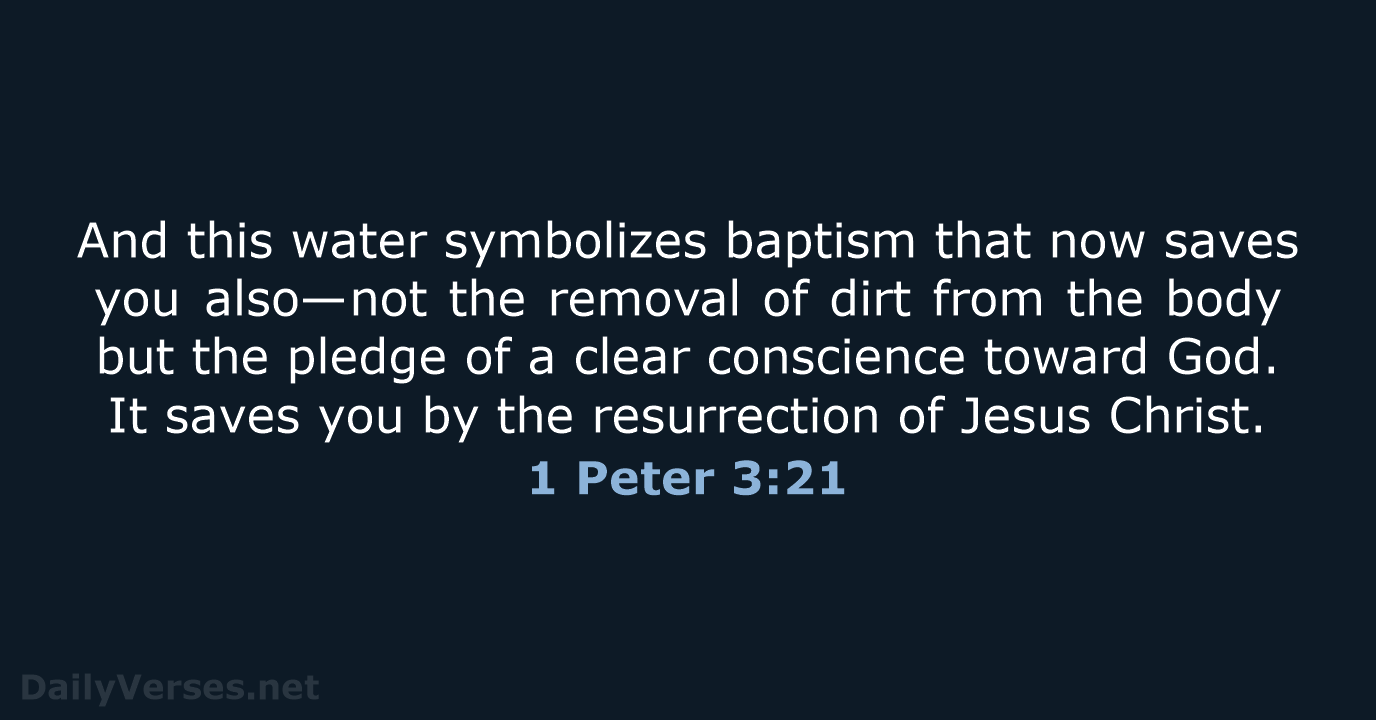 1 Peter 3:21 - NIV
