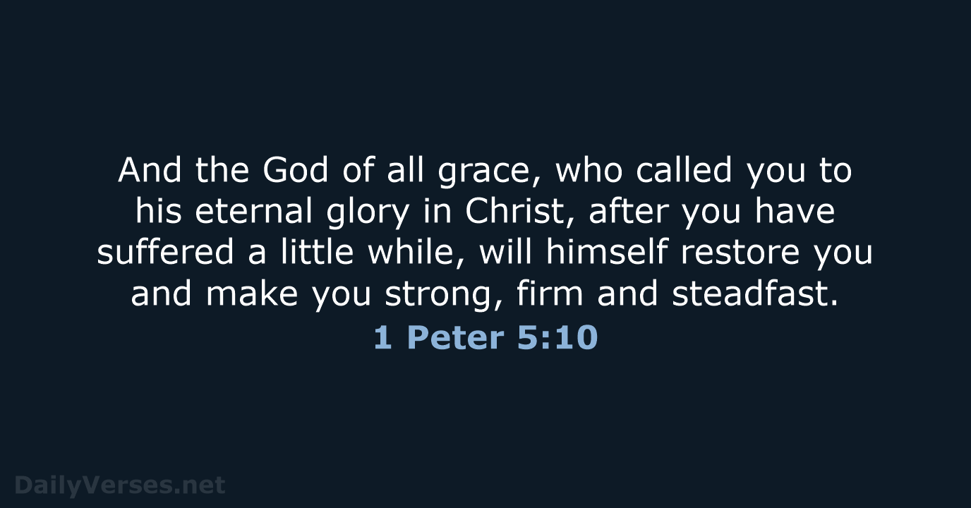 1 Peter 5:10 - NIV