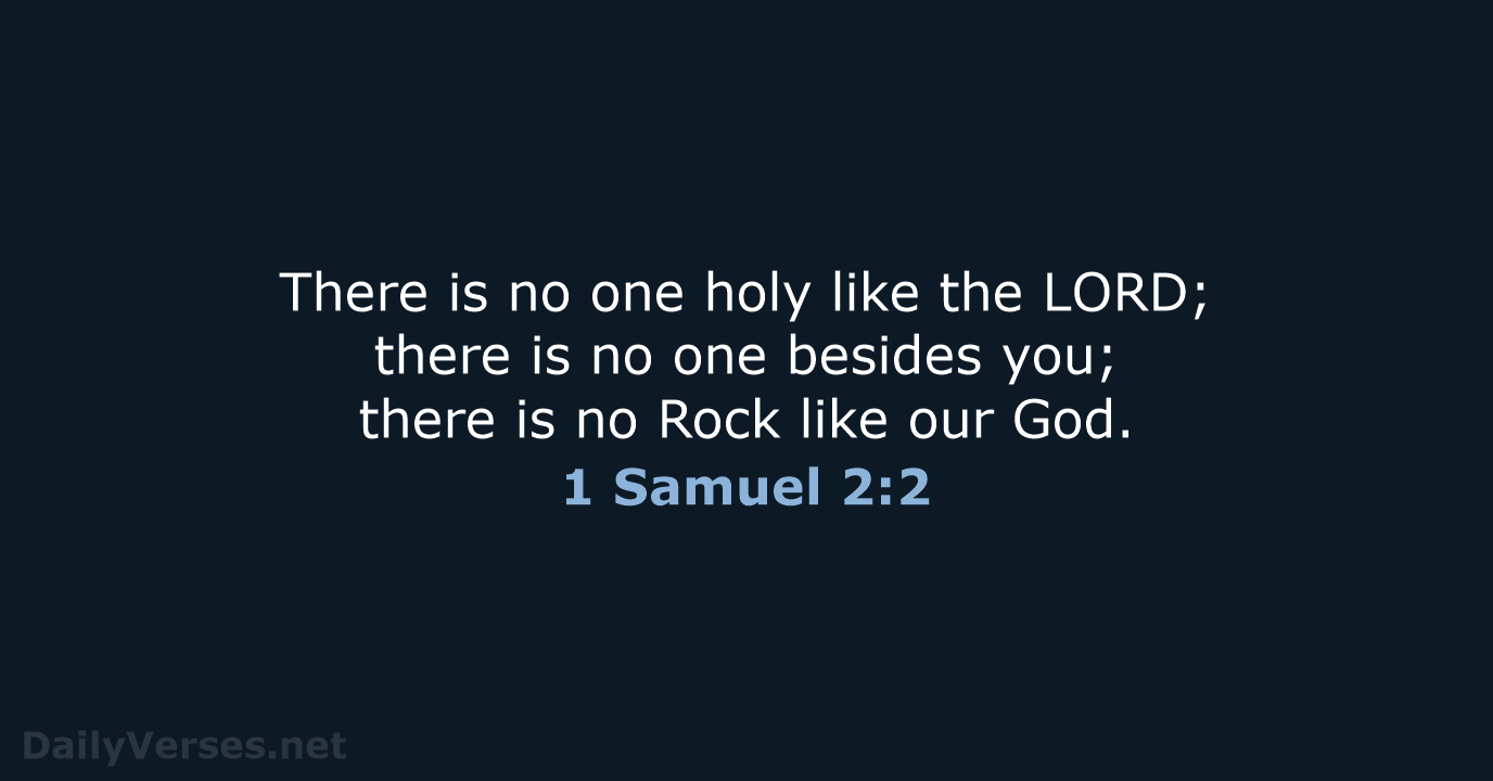 1 Samuel 2:2 - NIV
