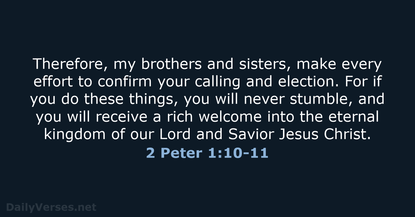 2 Peter 1 10 11 Bible Verse DailyVerses