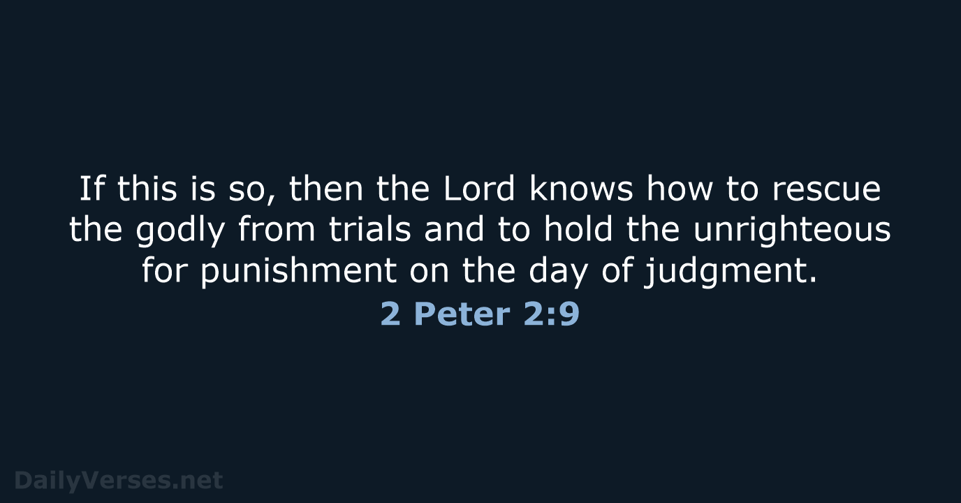 2 Peter 2:9 - NIV