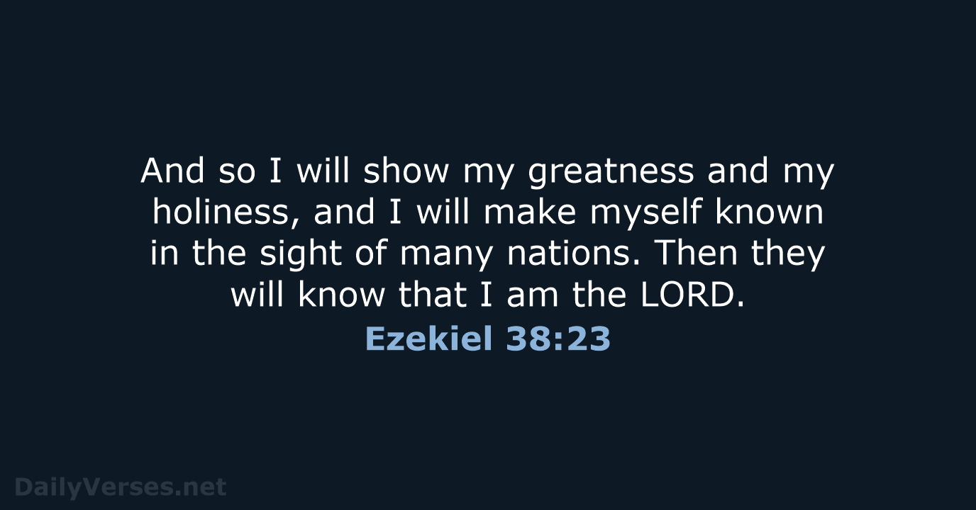 Ezekiel 38:23 - NIV