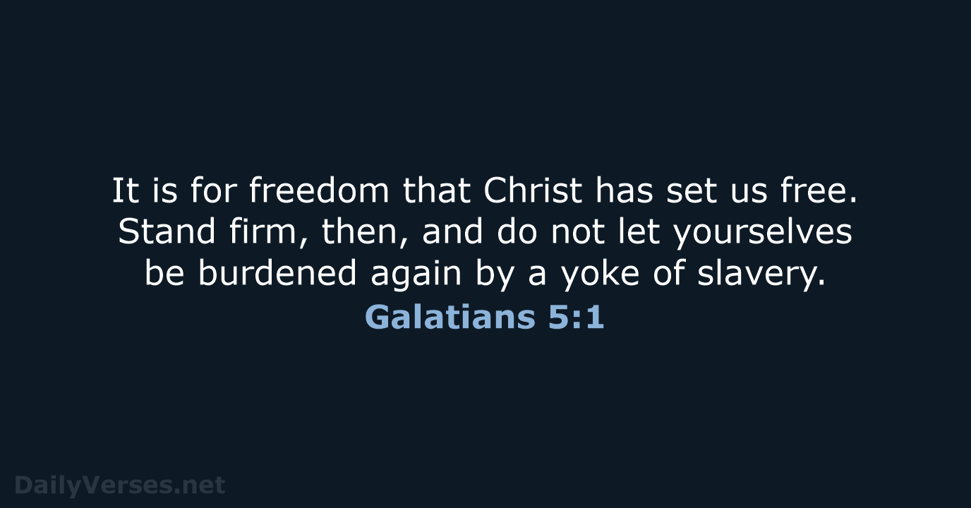 Galatians 5:1 - NIV