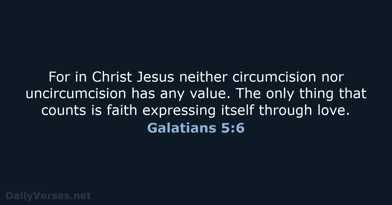 Galatians 5:6 - NIV