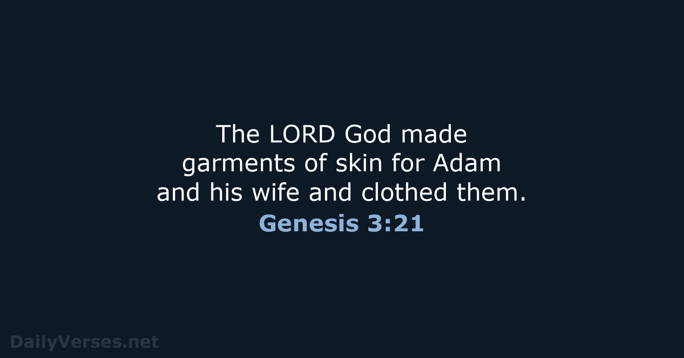 Genesis 3:21 - NIV