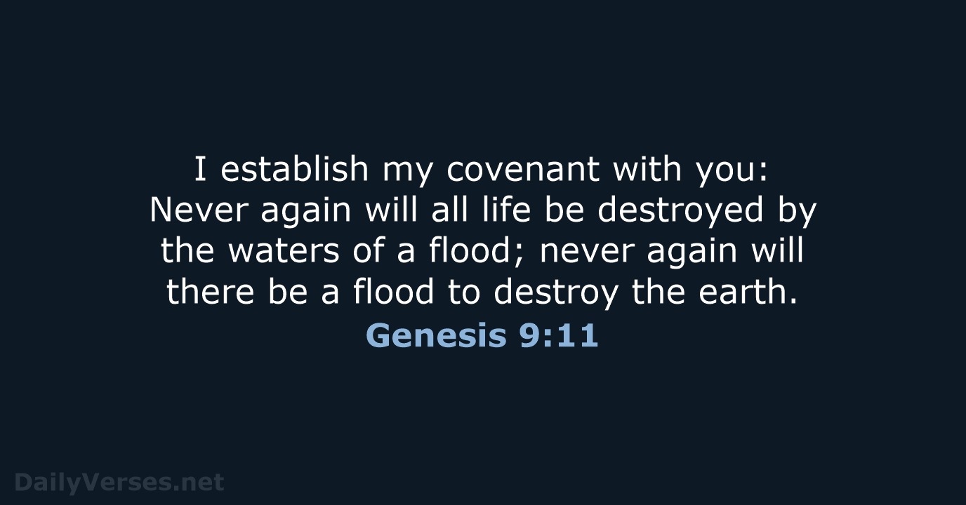 Genesis 9:11 - NIV