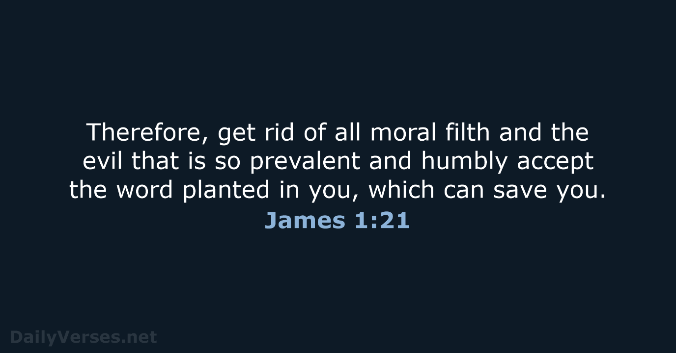 James 1:21 - NIV