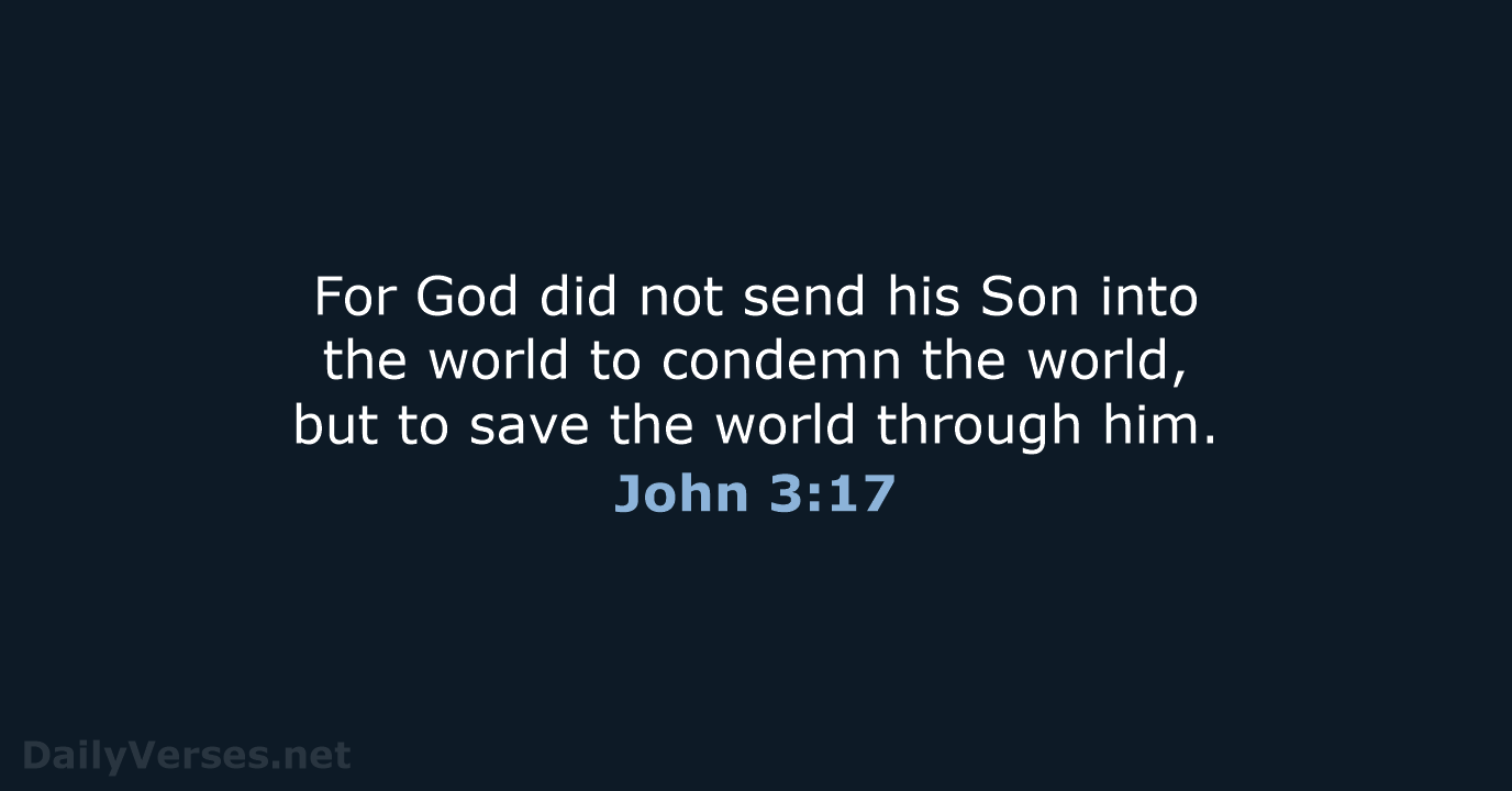 John 3:17 - NIV