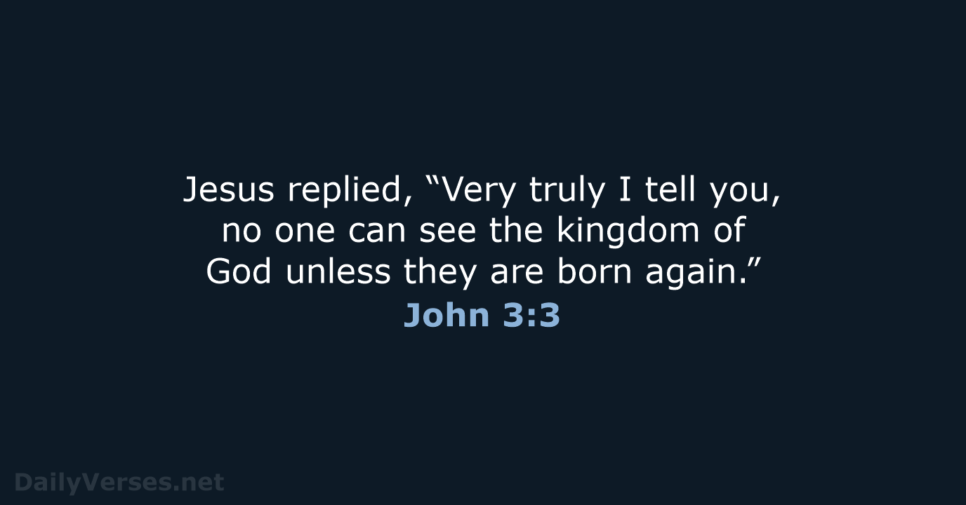 John 3:3 - NIV