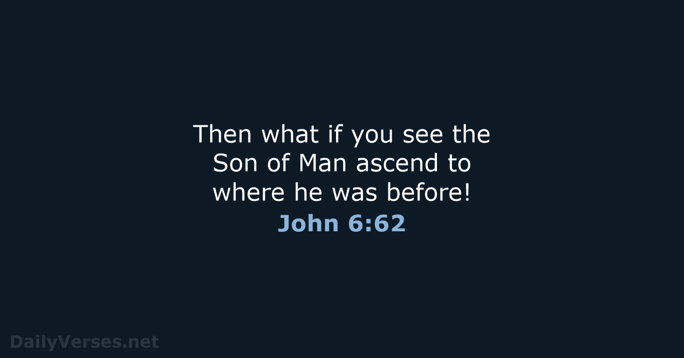 John 6:62 - NIV