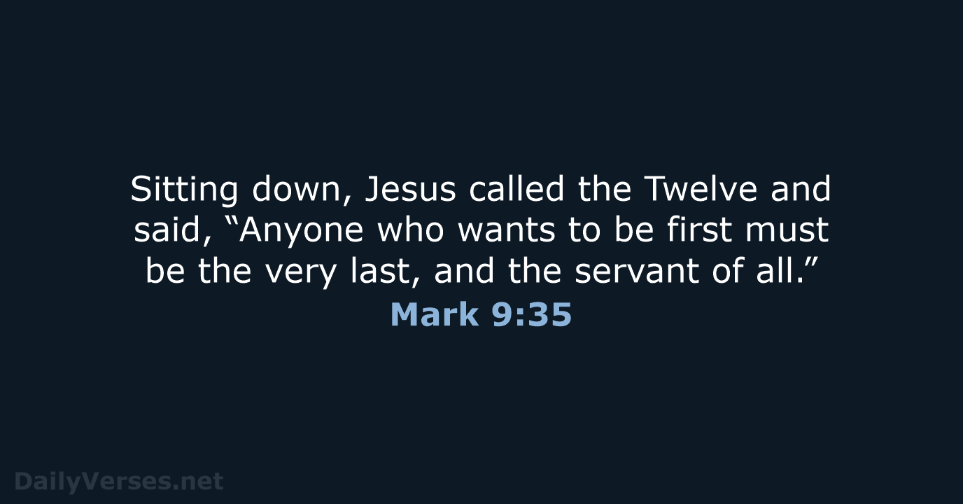 Mark 9:35 - NIV