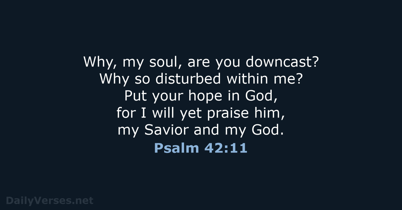 Psalm 42:11 - NIV