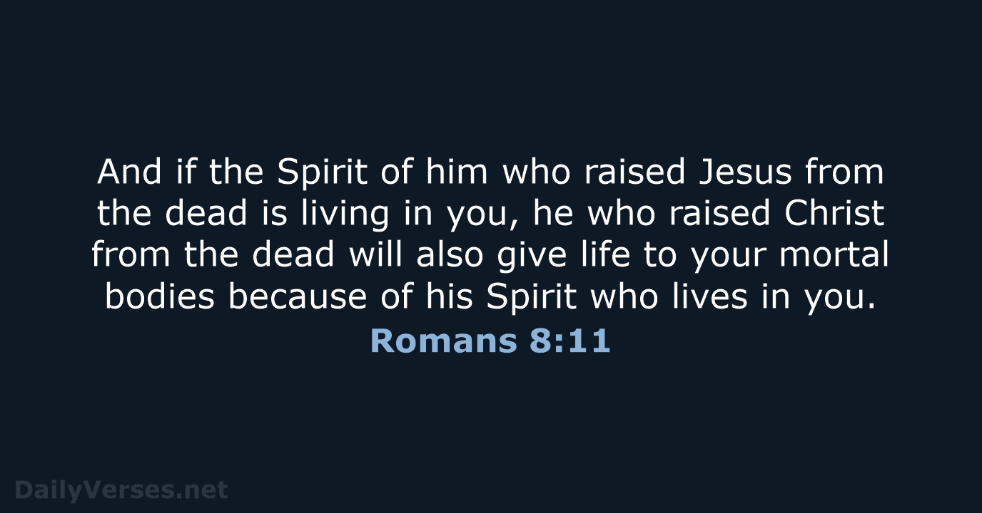 Romans 8:11 - NIV