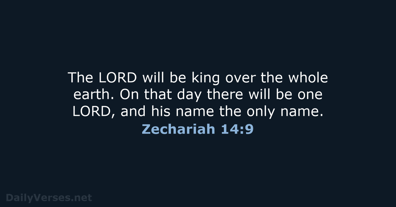 Zechariah 14:9 - NIV