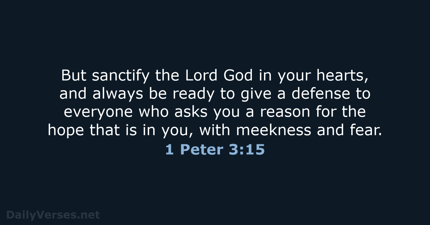 1 Peter 3:15 - NKJV