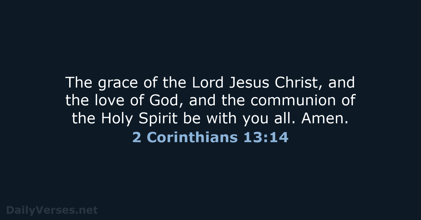 2 Corinthians 13:14 - NKJV