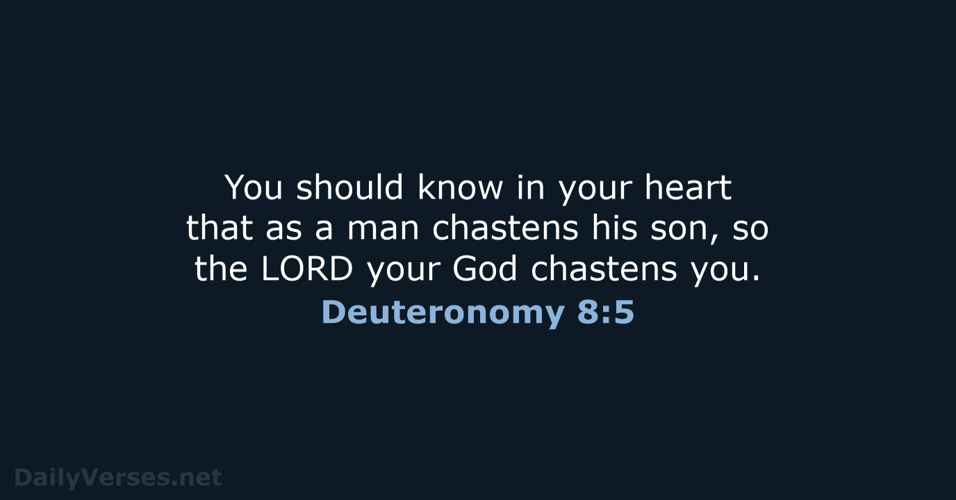 Deuteronomy 8:5 - NKJV