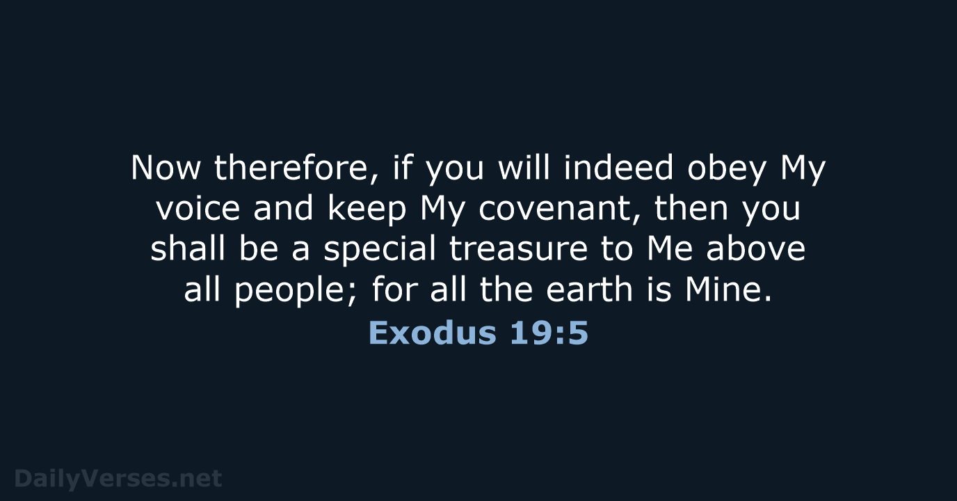 Exodus 19:5 - NKJV