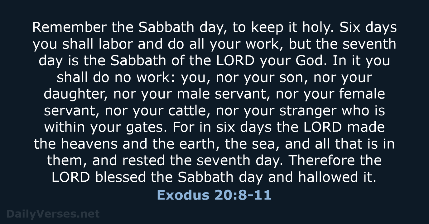 sabbath journey in the bible