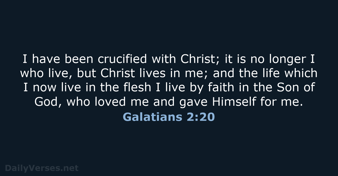 Galatians 2:20 - Bible verse (NKJV) - DailyVerses.net