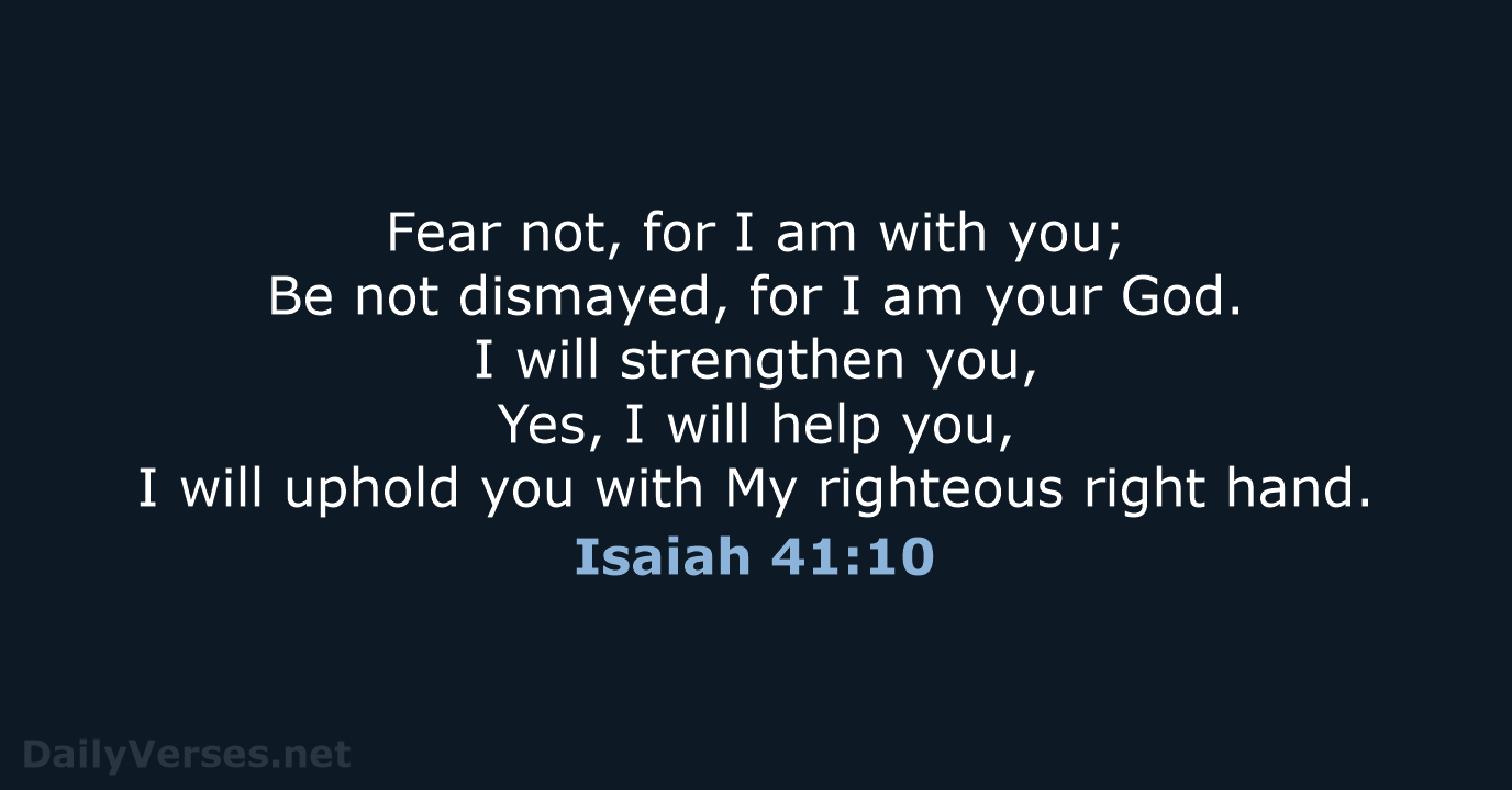 isaiah 41 10 kjv