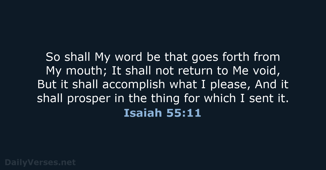 Isaiah 55 11 Bible Verse NKJV DailyVerses