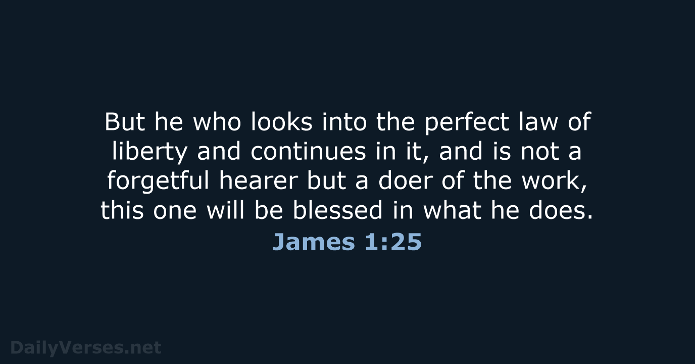 James 1:25 - NKJV