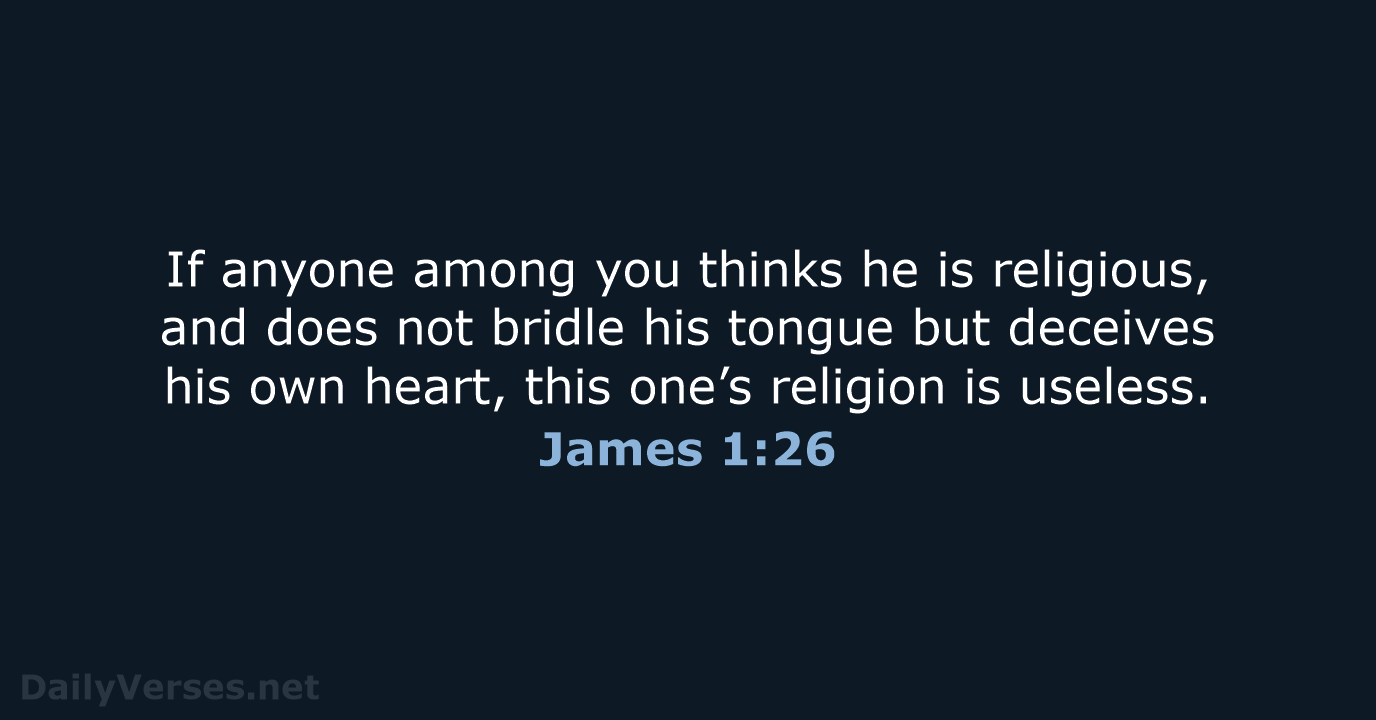 James 1 26 Bible Verse NKJV DailyVerses