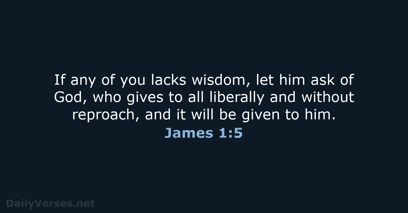 James 1:5 - NKJV