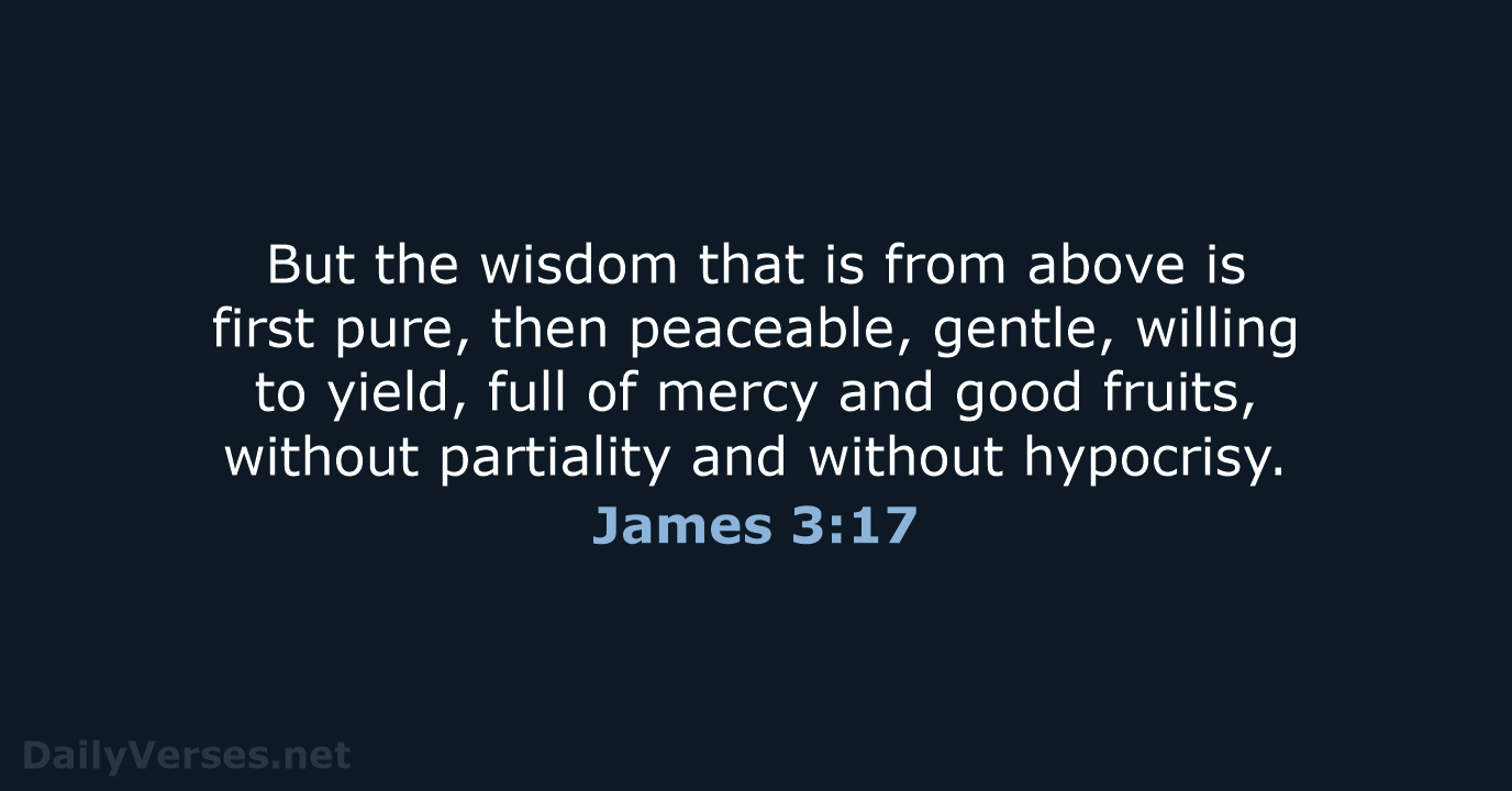 James 3:17 - NKJV