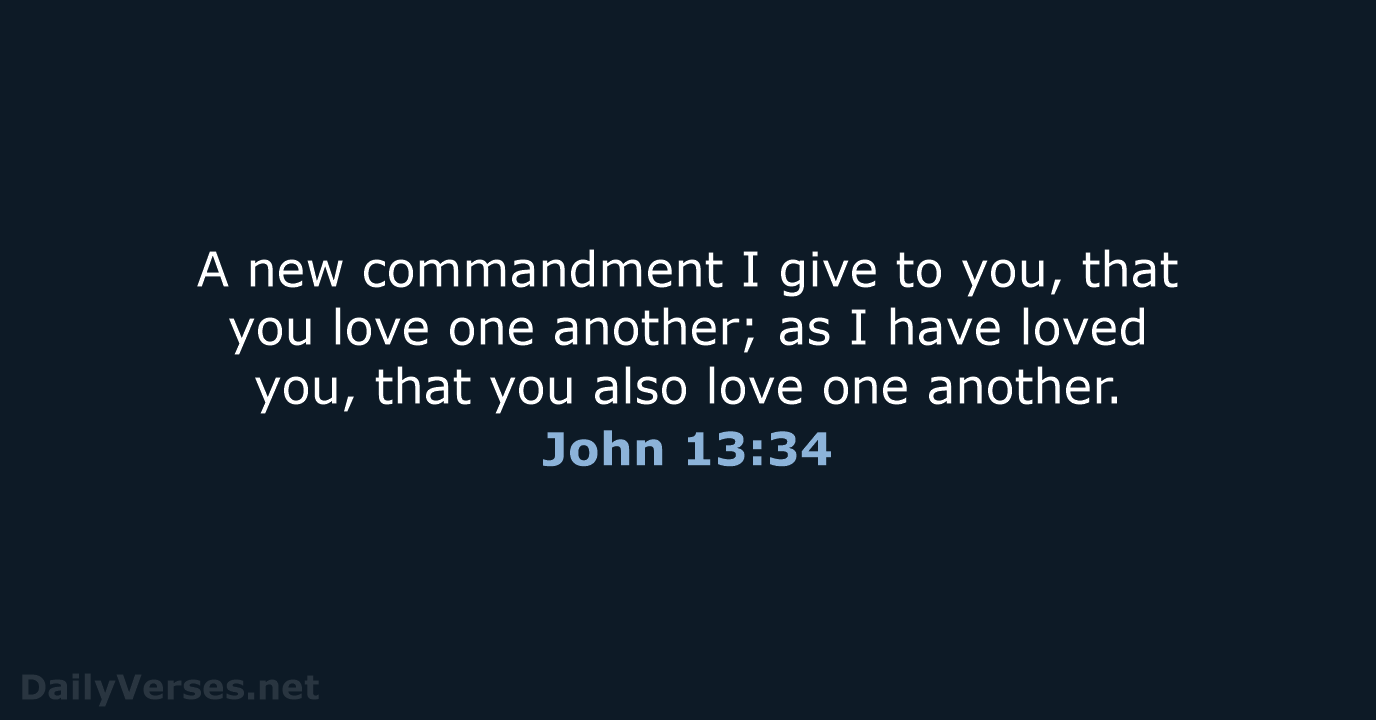 John 13:34 - NKJV