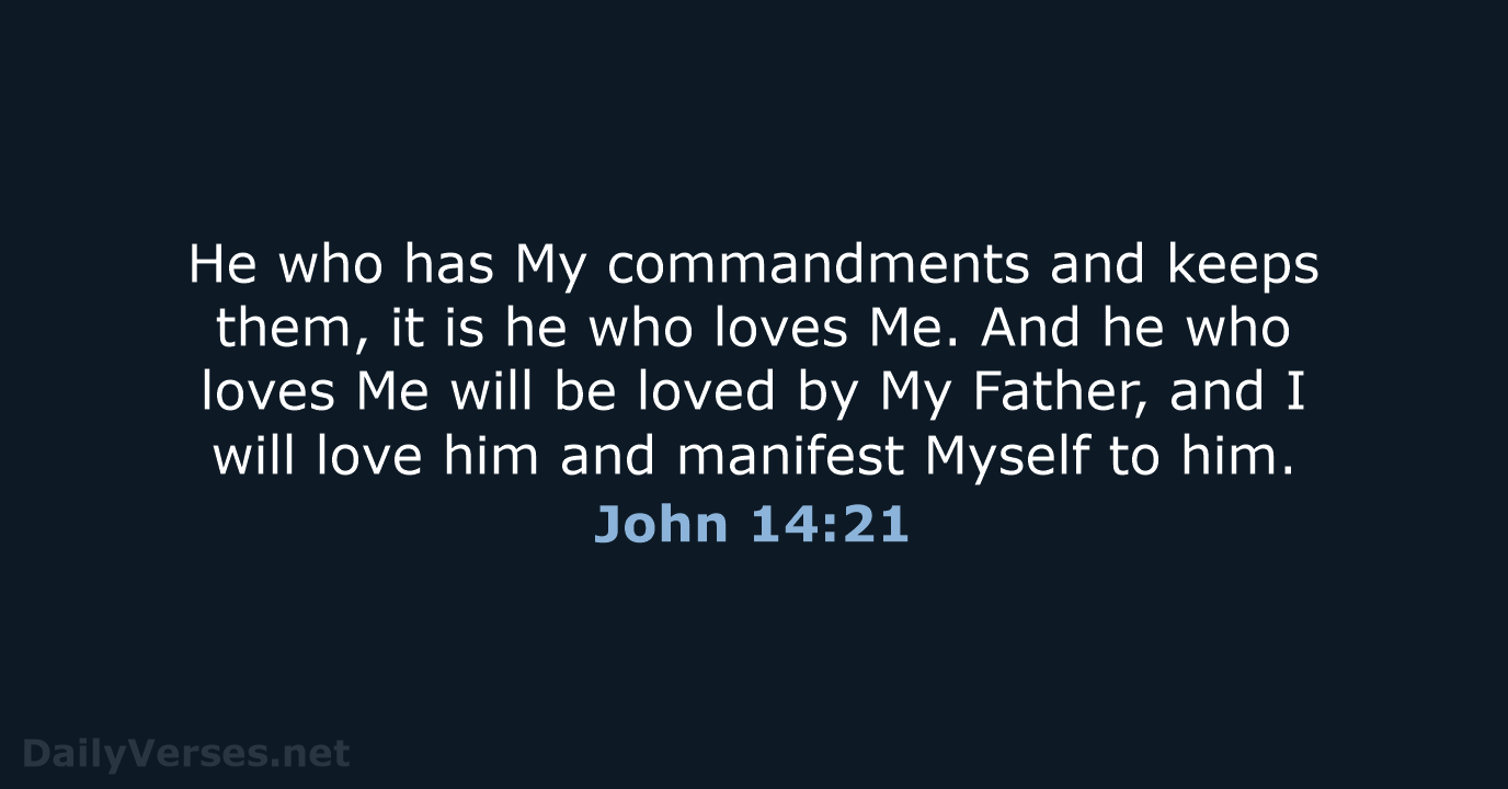 John 14:21 - NKJV